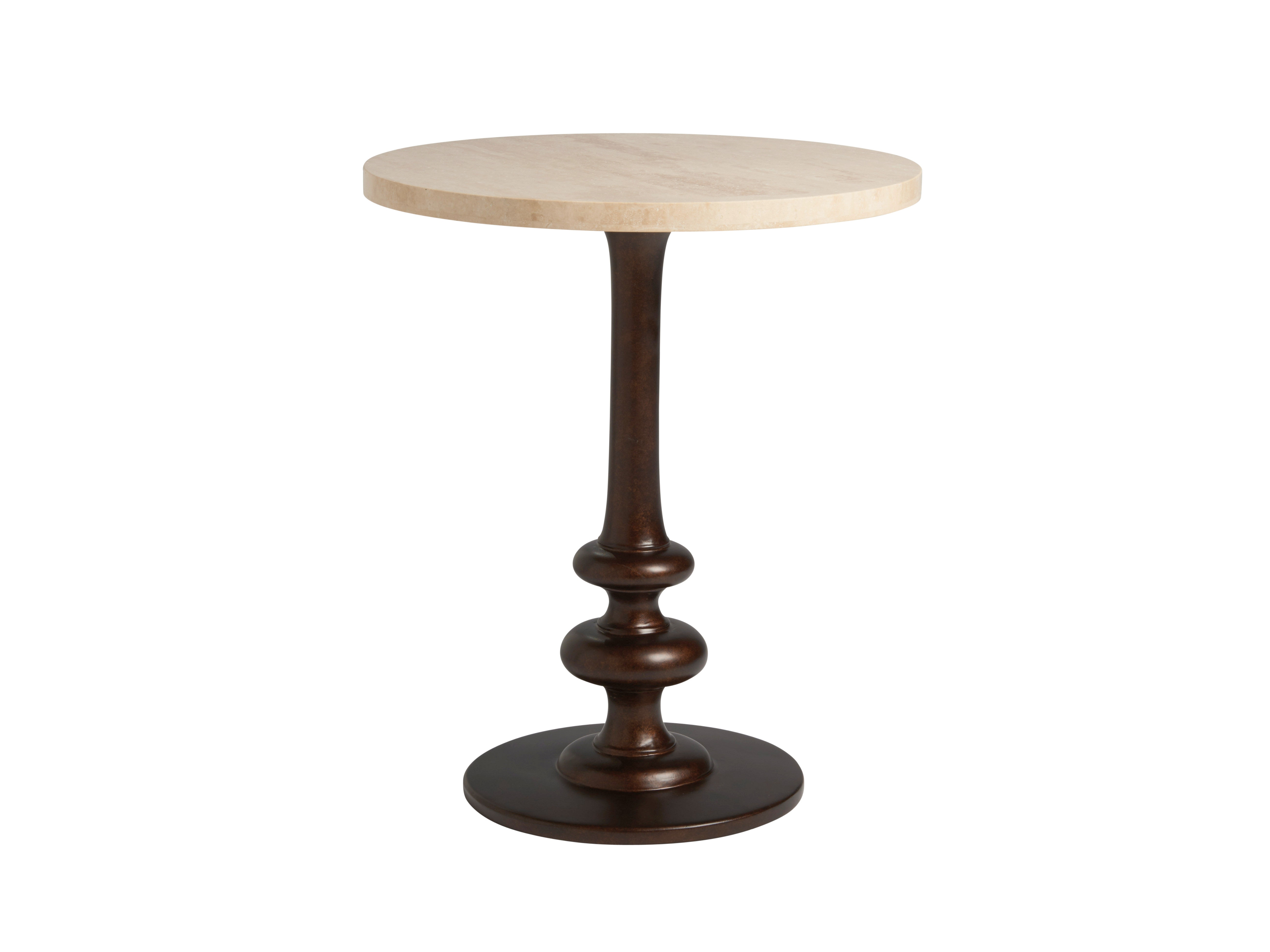 Tommy Bahama Home Marshall Stone Top Round End Table 566-953