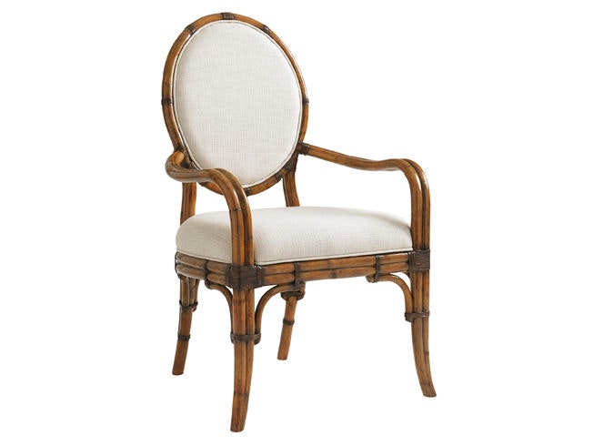 Tommy Bahama Home Gulfstream Oval Back Arm Chair 593-881
