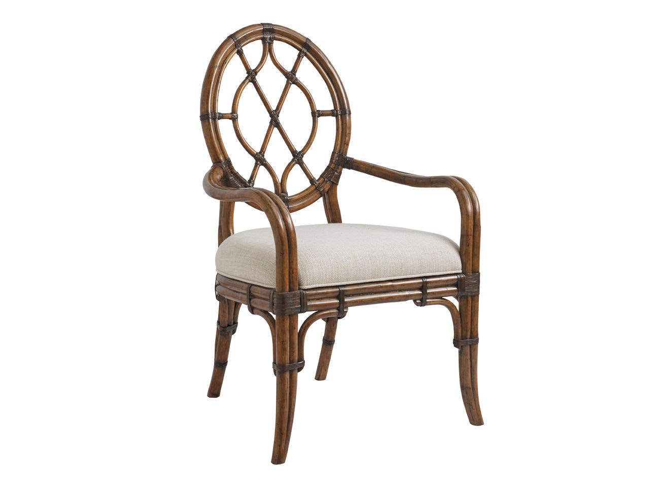Tommy Bahama Home Cedar Key Oval Back Arm Chair 593-887