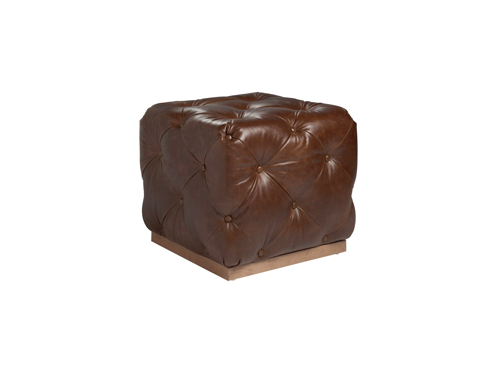 Tommy Bahama Home Auburn Leather Cubed Ottoman LL7289-45