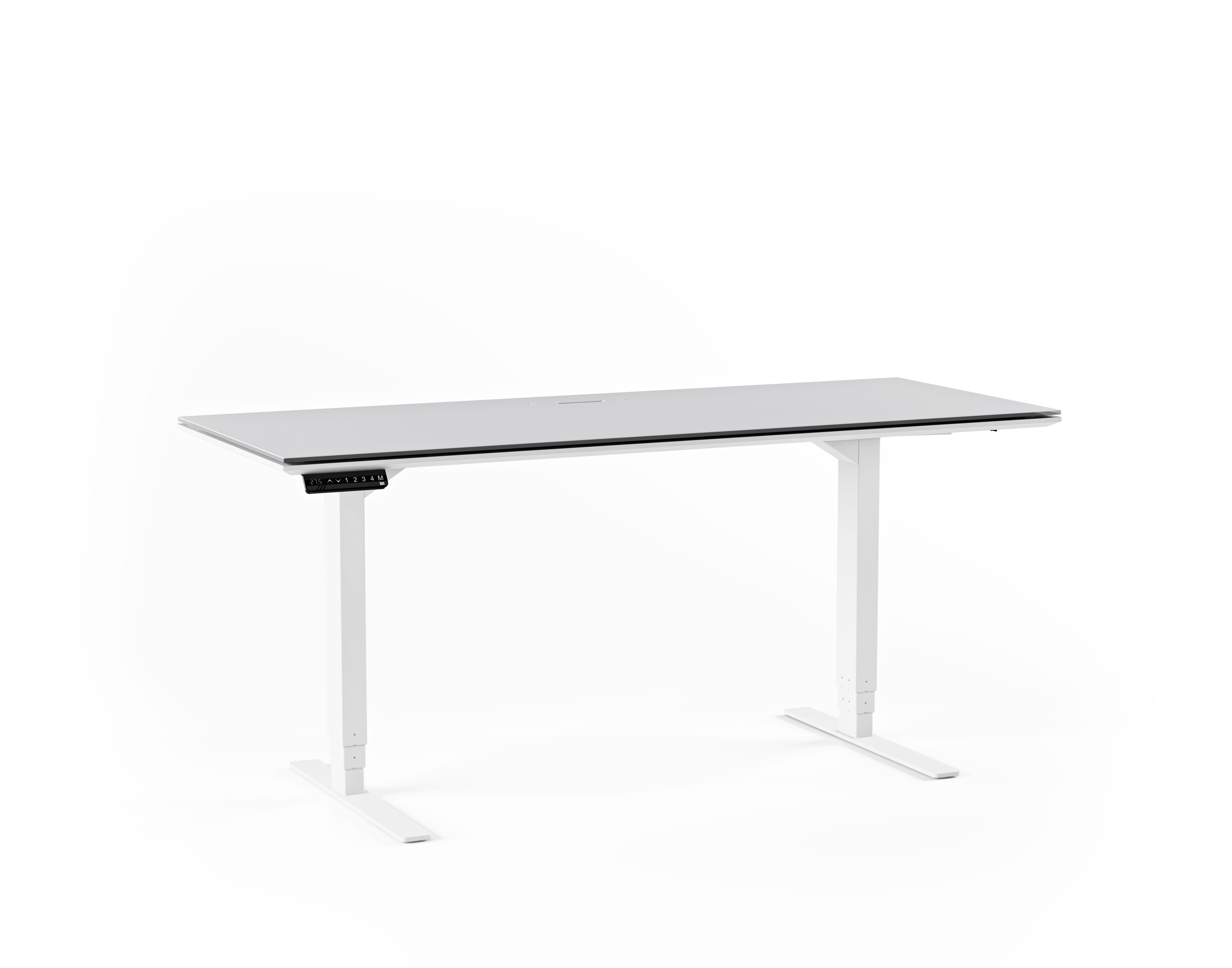 BDI Centro 6451-2 Height Adjustable Standing Desk - 60"x24" 6451-2 SW/GRY