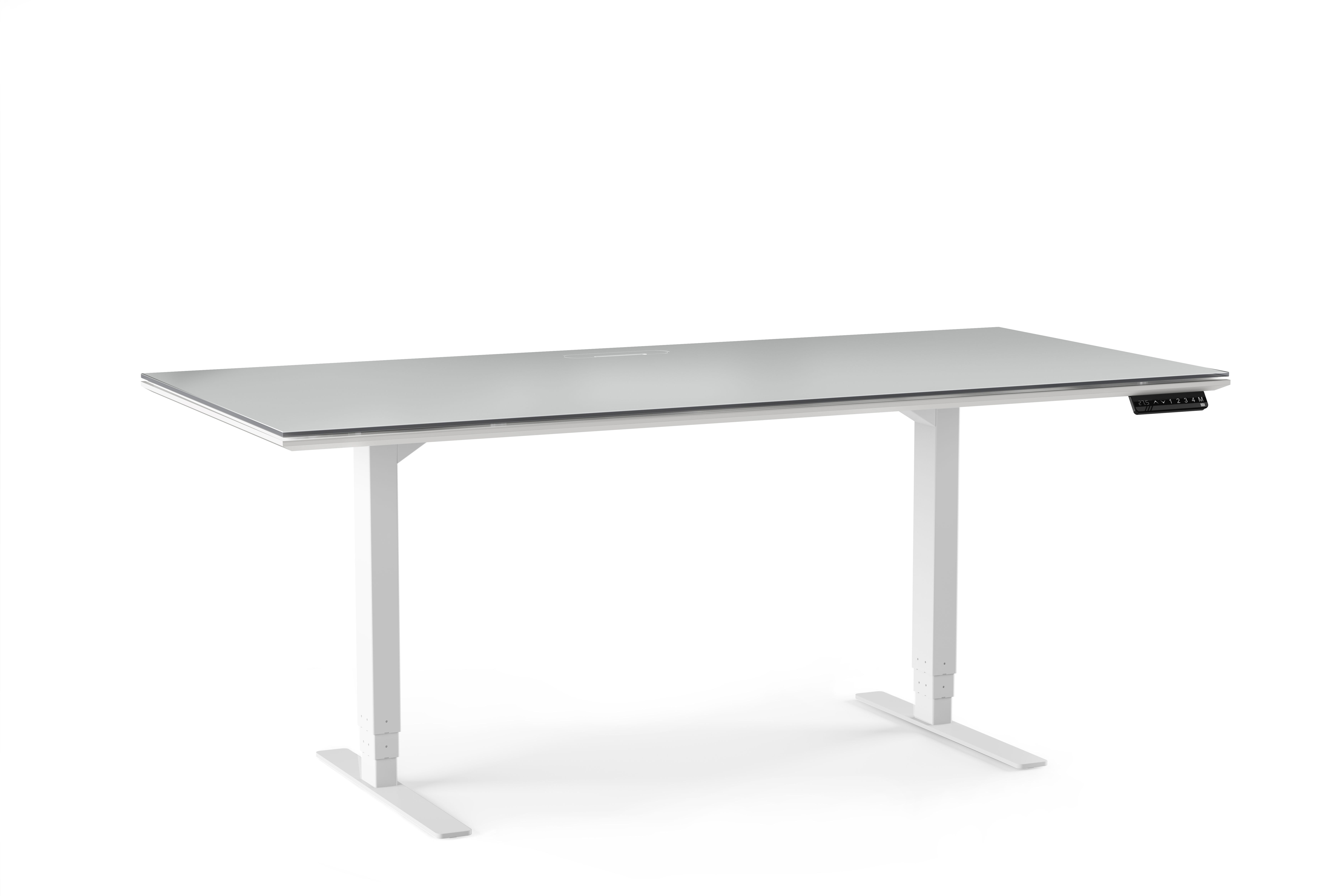 BDI Centro 6452-2 Height Adjustable Standing Desk - 66"x30" 6452-2 SW/GRY