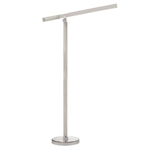 Ralph Lauren Barrett Knurled Boom Arm Floor Light in Polished Nickel RL 1345PN