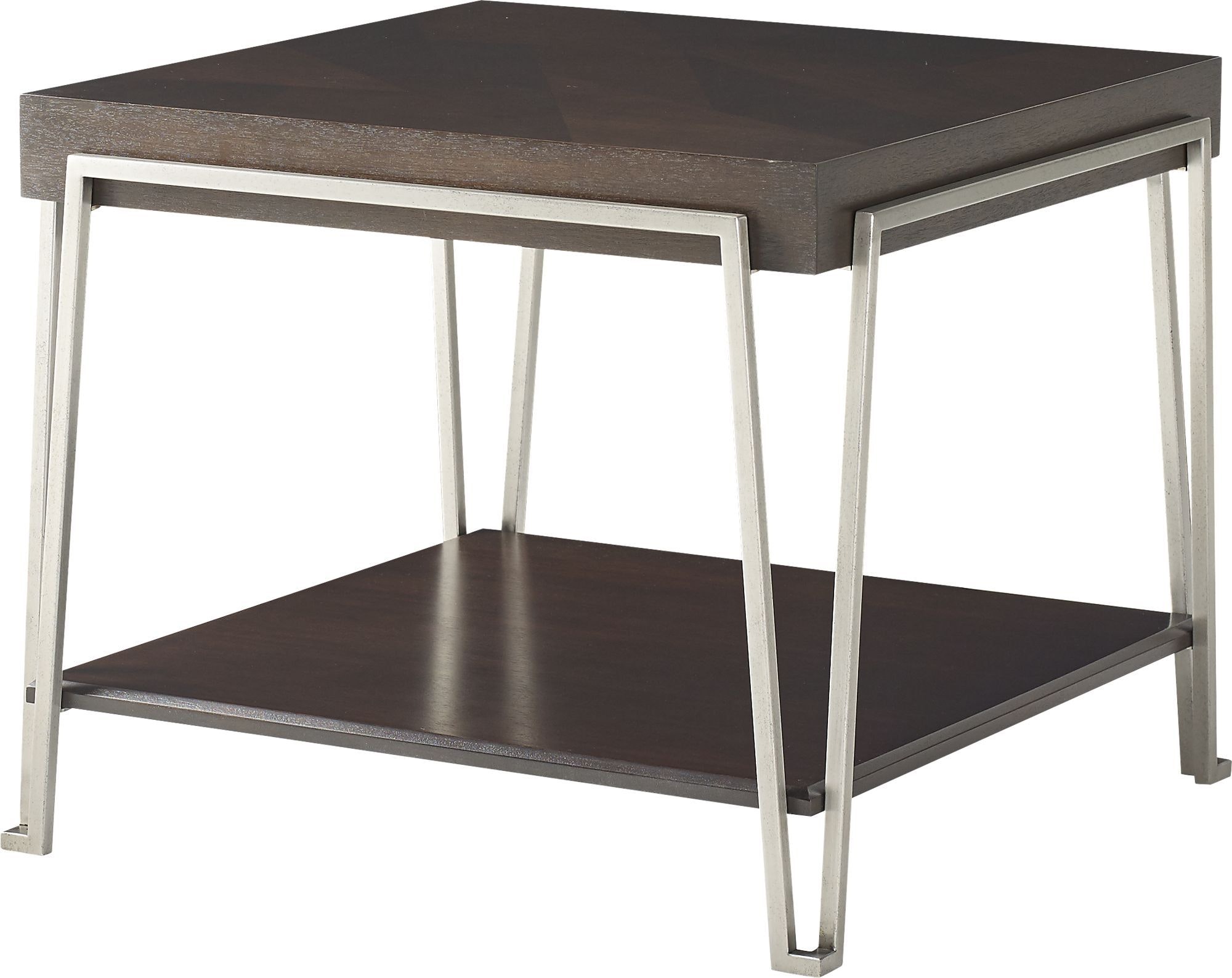 Baker Iron Eye Square Lamp Table BA3156