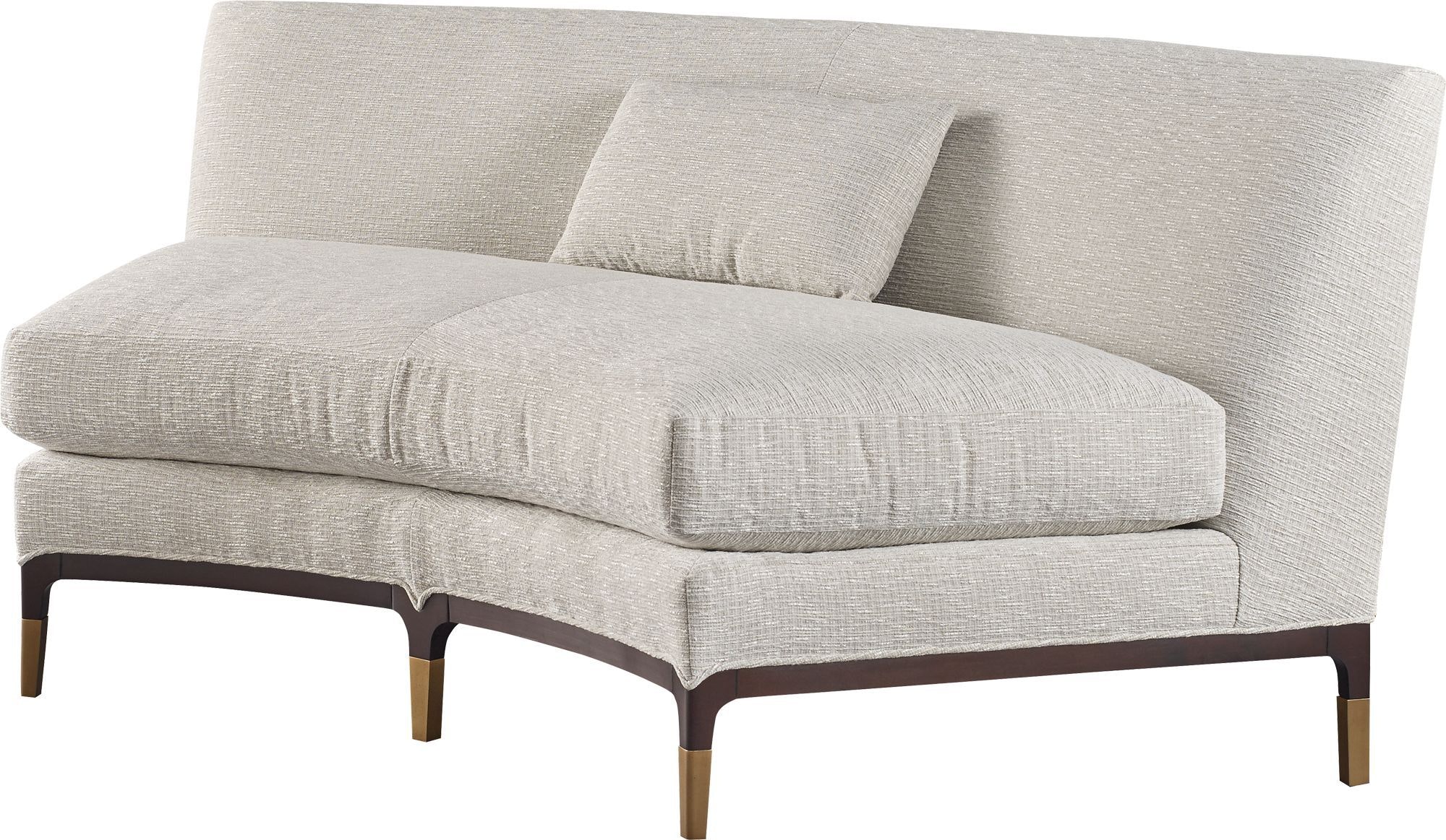 Baker Epidote Curved Armless Loveseat BA6189LA