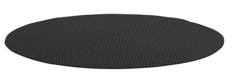 Gloster Deco Round Rug Graphite Melange 101236-P