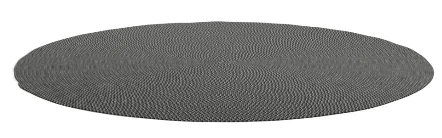 Gloster Deco Round Rug Pewter Melange 101241
