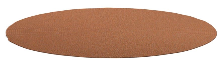 Gloster Deco Round Rug Vermillion Melange 101246-P