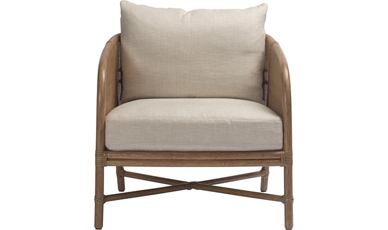 McGuire Plaid Lounge Chair MCA101
