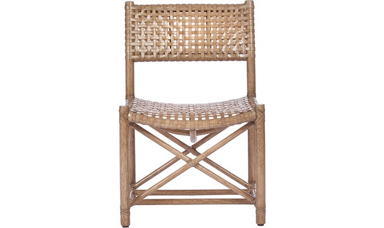 McGuire Laced Rawhide Armless Chair MCLM44
