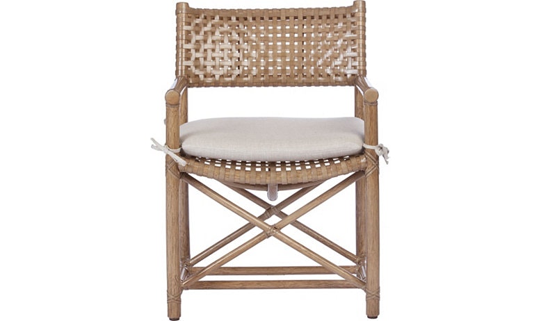 McGuire Laced Rawhide Arm Chair MCLM45