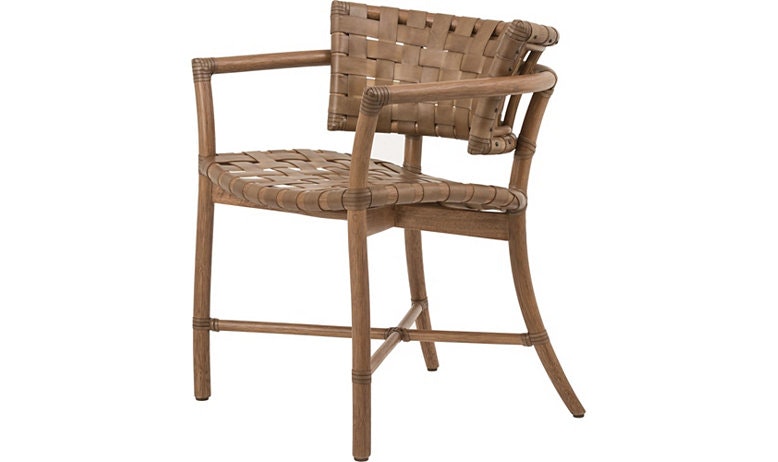 McGuire Crin Dining Arm Chair MCM435
