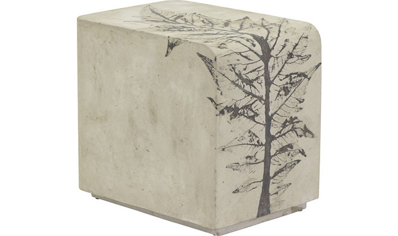 McGuire Rectangular Concrete Side Table MCPHC978