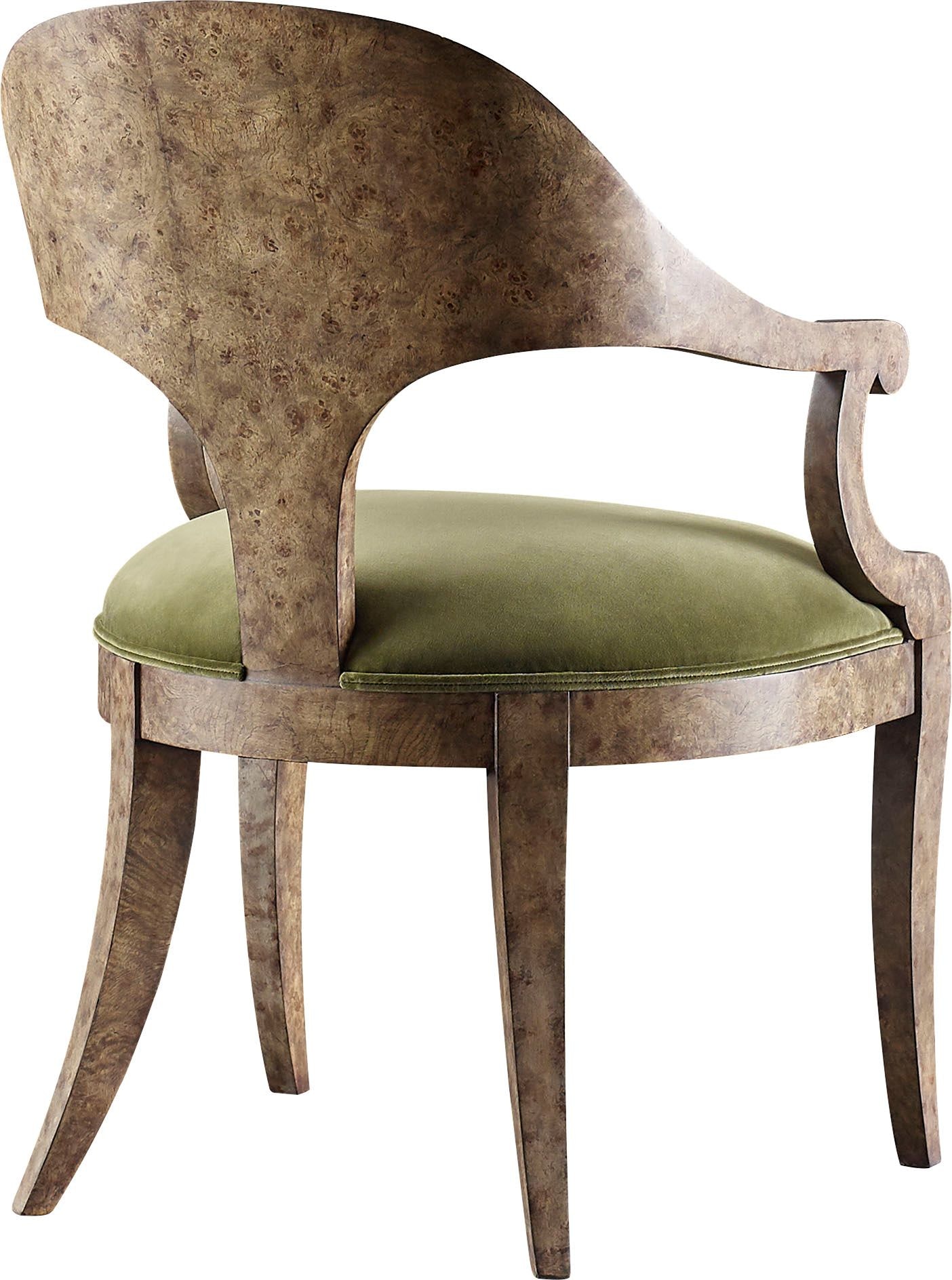 Baker Regency Burl Chair BAA2045