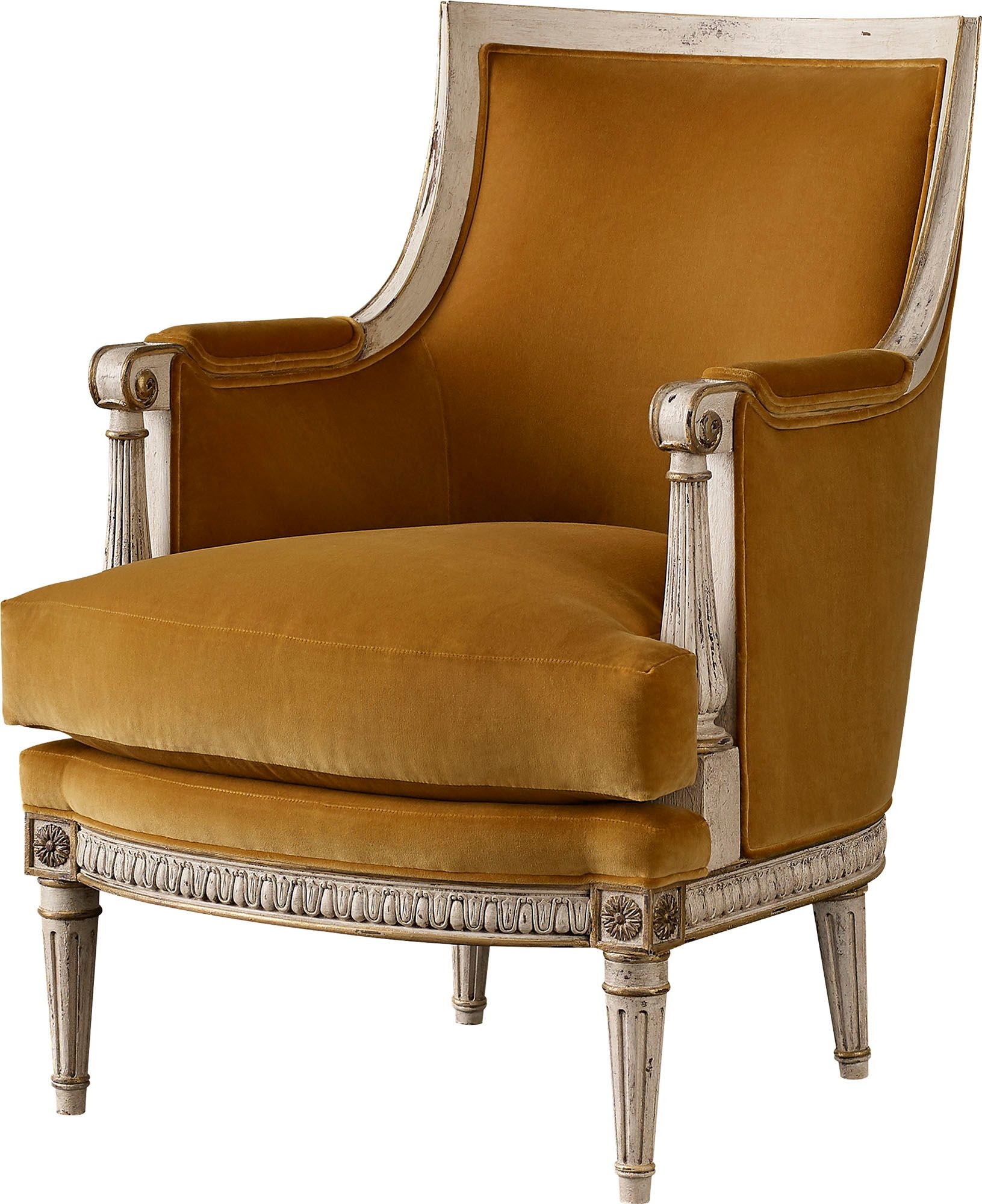 Baker King Louis XVI Carved Chair BAU2007C