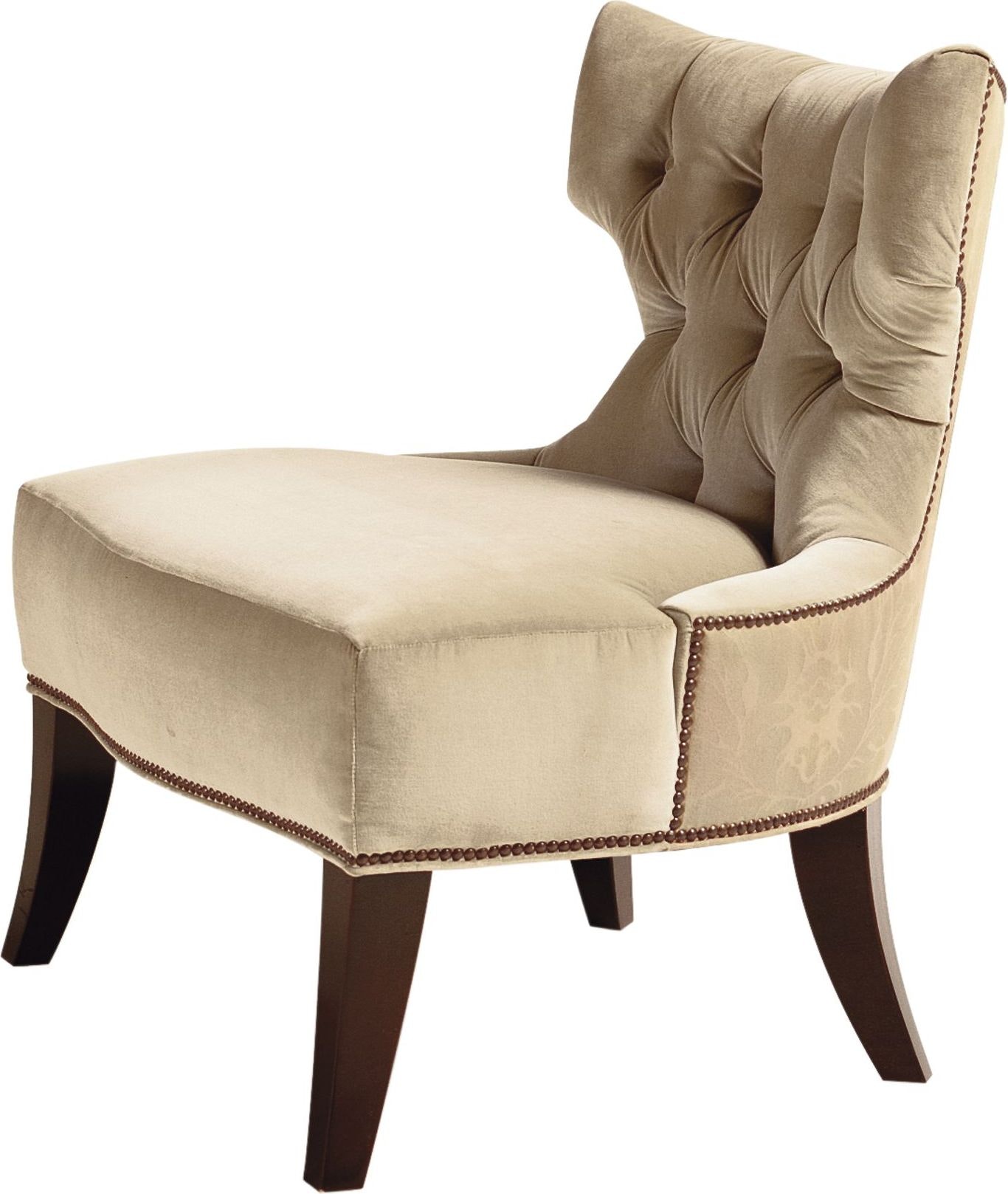 Baker Tufted Back Lounge Chair BA6371