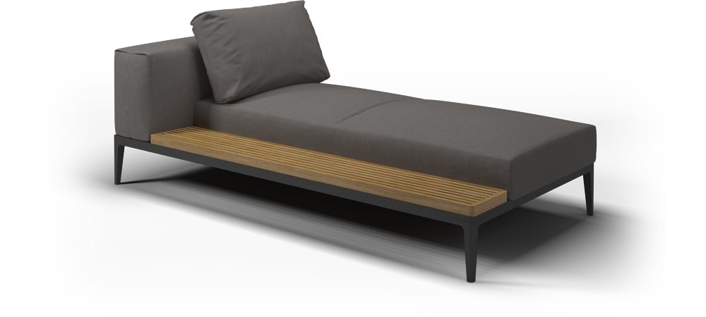 Gloster GRID LEFT / RIGHT CHAISE UNIT TEAK 7106-P