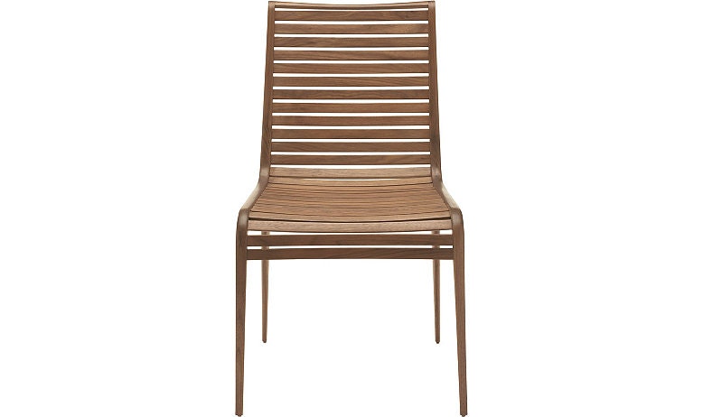 McGuire Slatted Walnut Chair MCM411