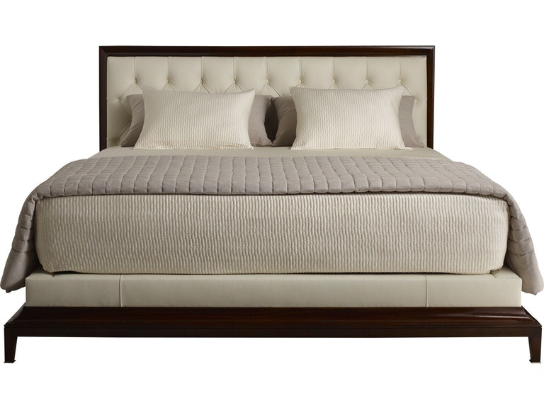 Baker Moderne Tufted Platform Bed BA8627-1
