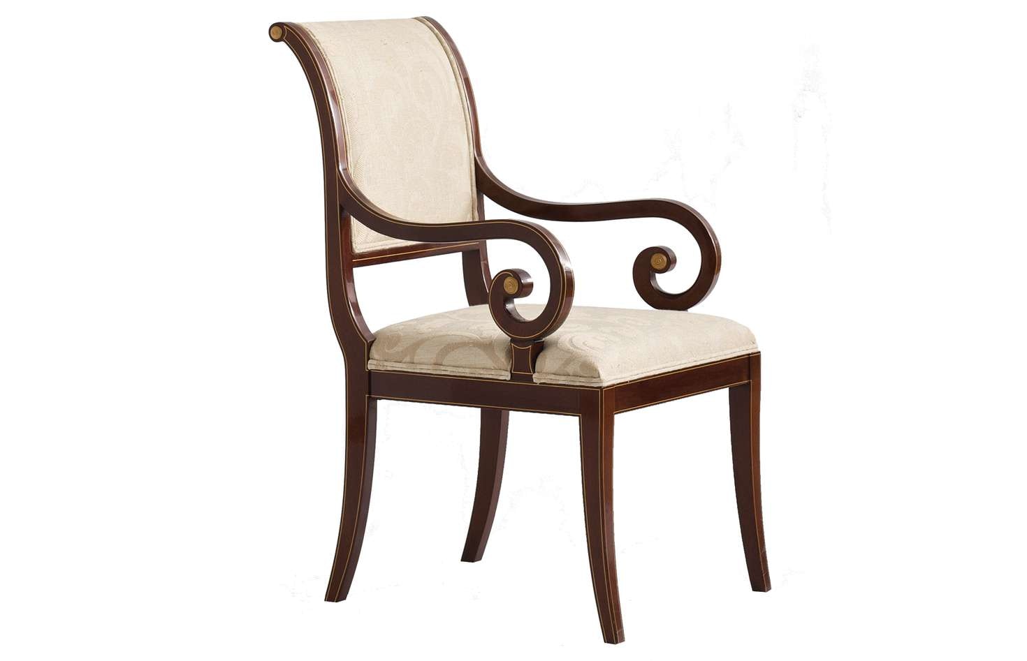 Kindel Furniture Sleigh Back Armchair 75-071