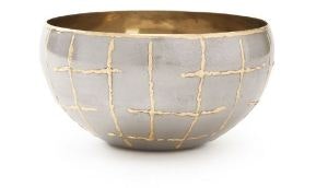 Bungalow 5 Loom Medium Bowl, Silver LOM-1923-807