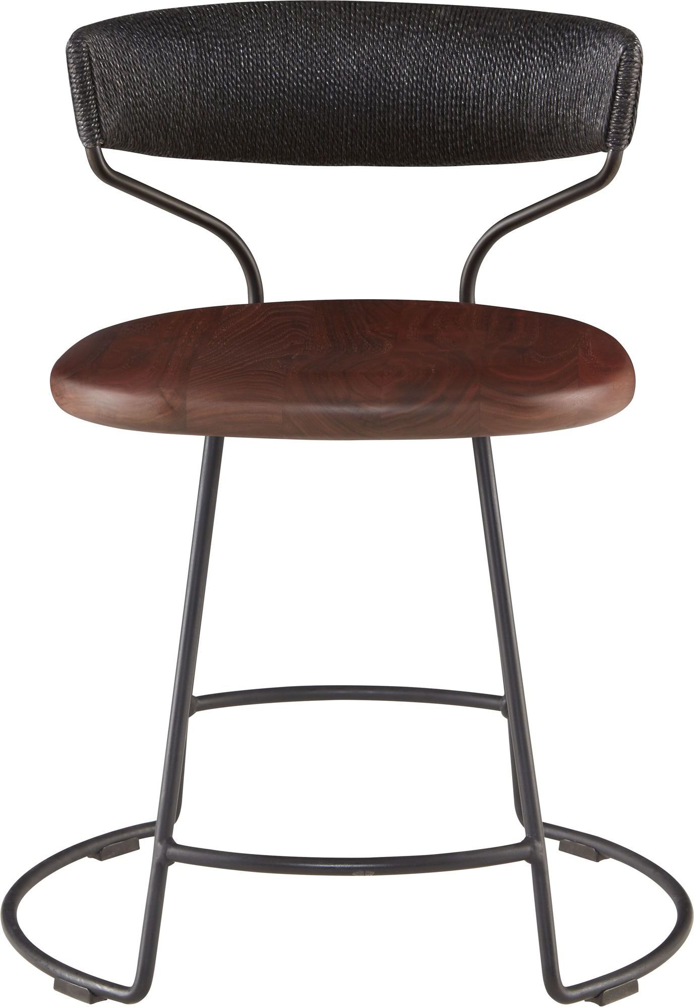 McGuire Danish Cord Swivel Dining Chair MCM426