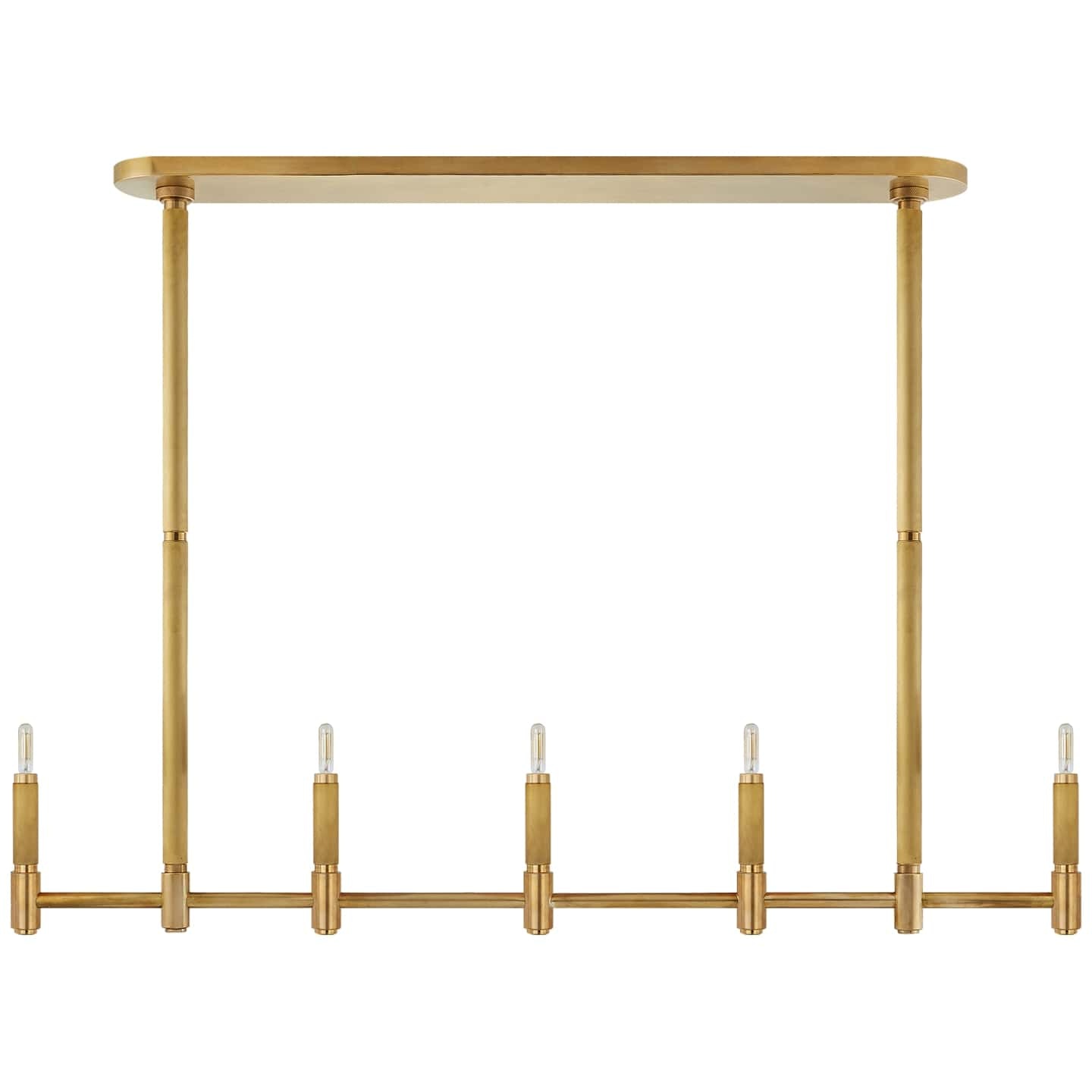 Ralph Lauren Barrett Large Knurled Linear Chandelier RL 5226-P