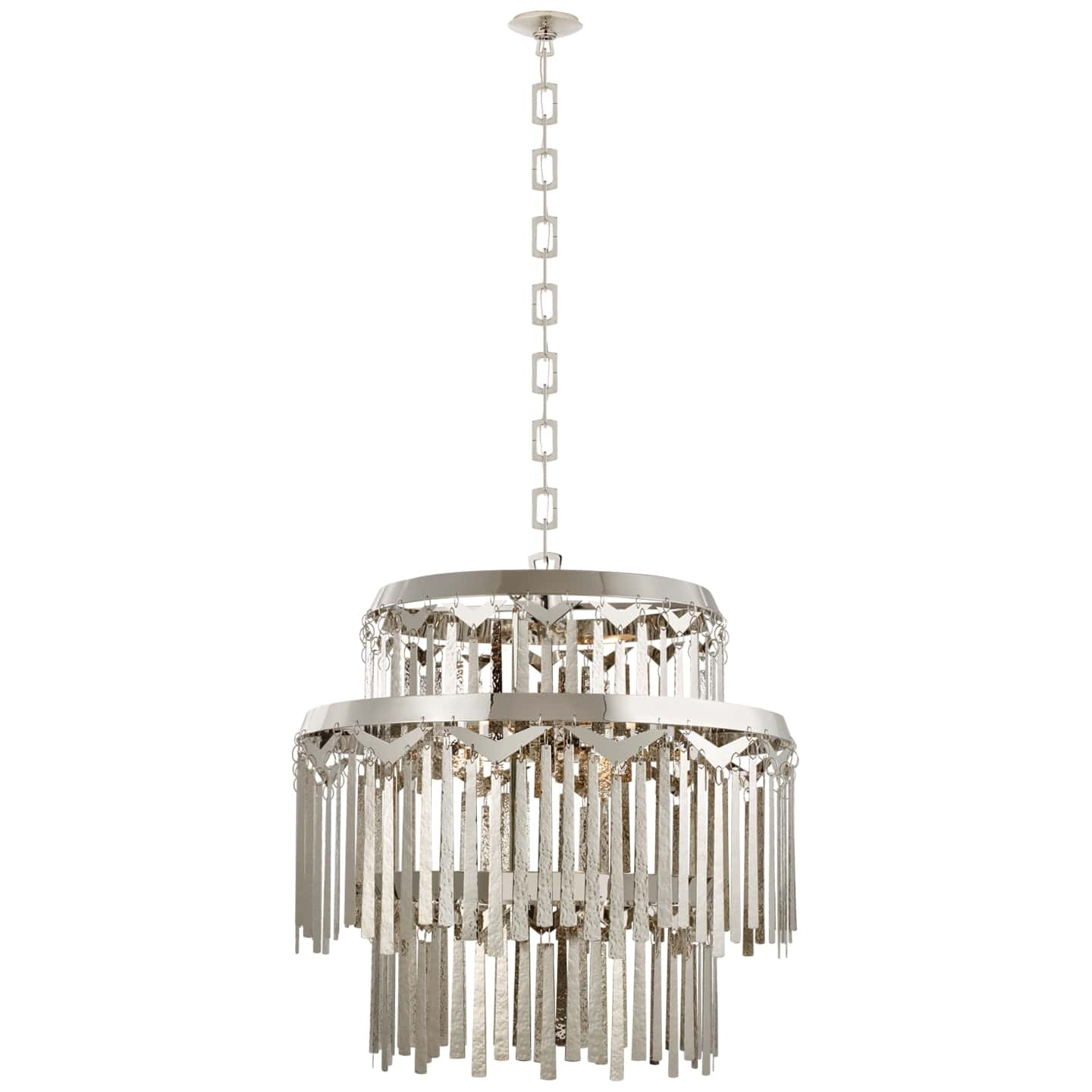 Ralph Lauren Natalie Large Tiered Chandelier in Polished Nickel RL 5634PN