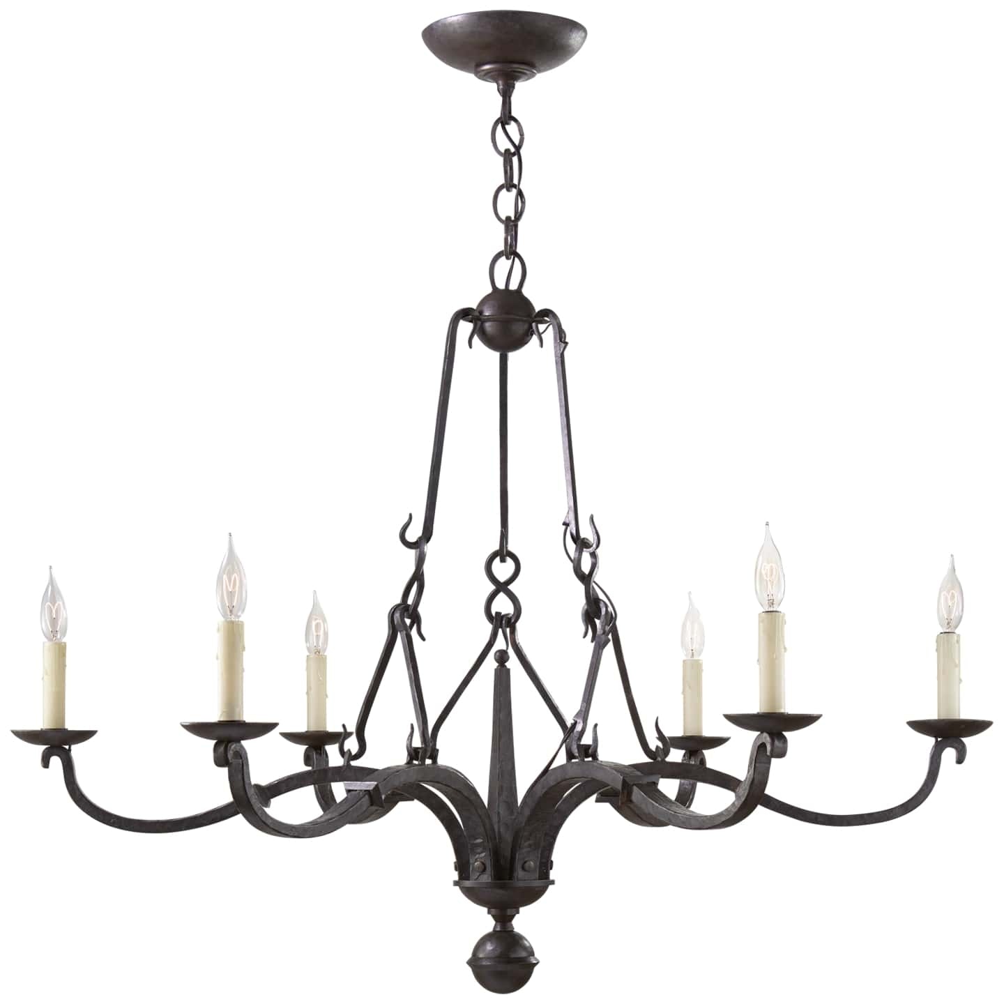 Ralph Lauren Allegra Medium Chandelier in Aged Iron RL 5729AI