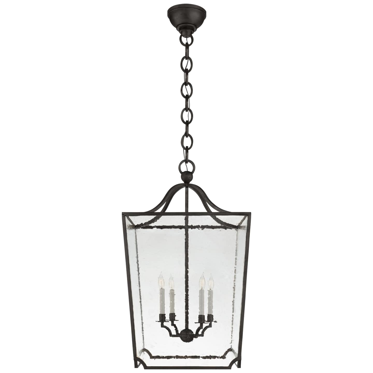 Ralph Lauren Beatrice Large Lantern in Aged Iron with Restoration Glass RL 5742AI-RG