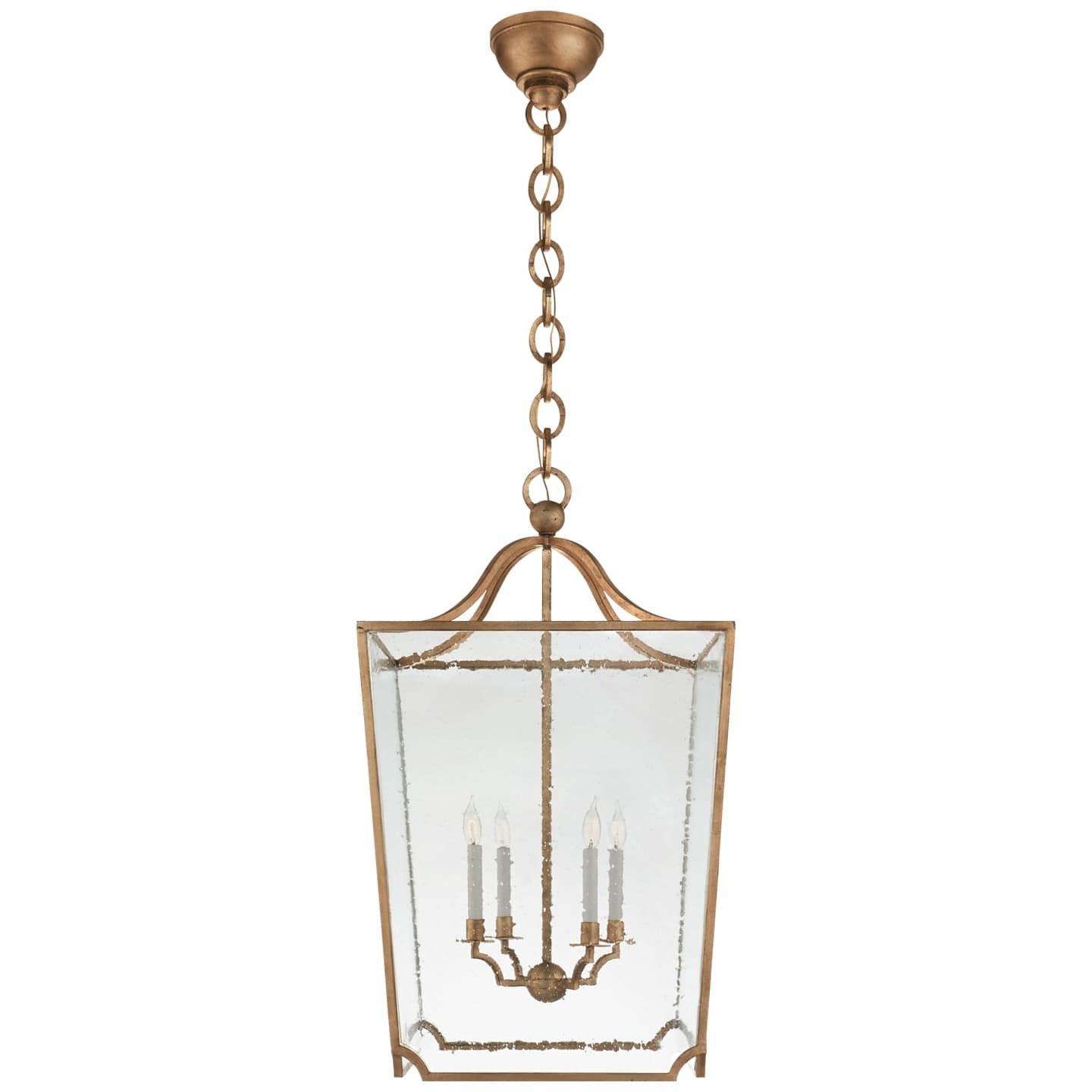 Ralph Lauren Beatrice Large Lantern in Gilded Iron with Restoration Glass RL 5742GI-RG