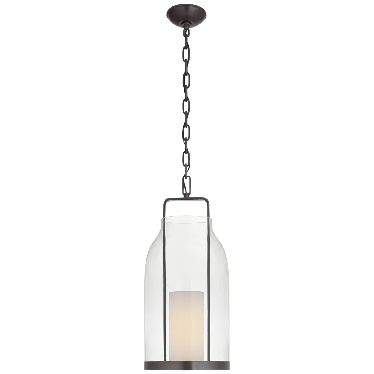 Ralph Lauren Ollie Medium Lantern in Bronze with Clear Glass RL 5810BZ-CG