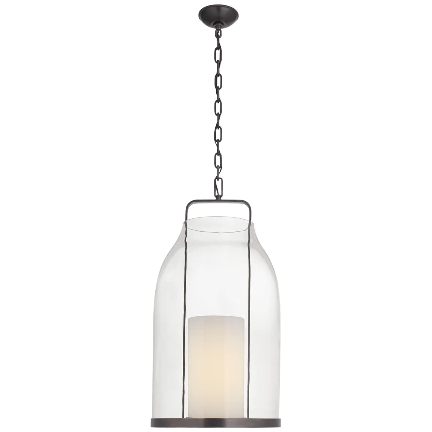 Ralph Lauren Ollie Large Lantern in Bronze with Clear Glass RL 5811BZ-CG