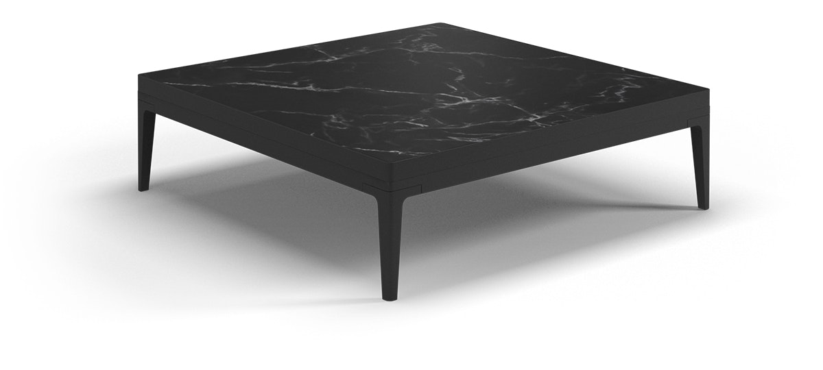 Gloster Grid Square Coffee Table- Nero 103764-P