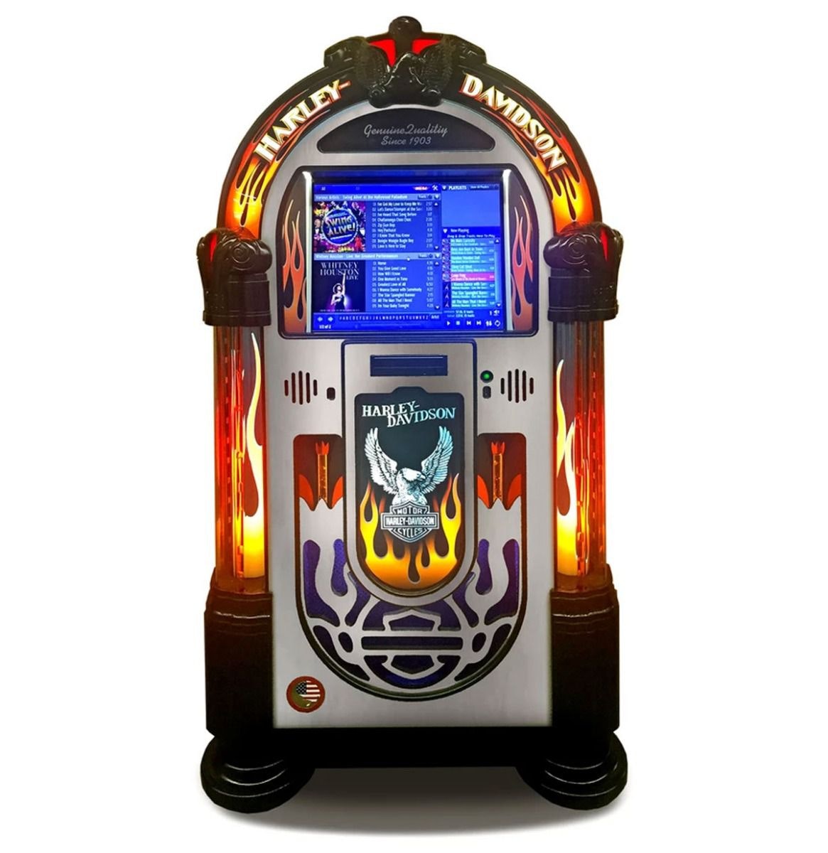 ROCK-OLA Jukebox ROCK-OLA BUBBLER HARLEY-DAVIDSON MUSIC CENTER Brushed Aluminum