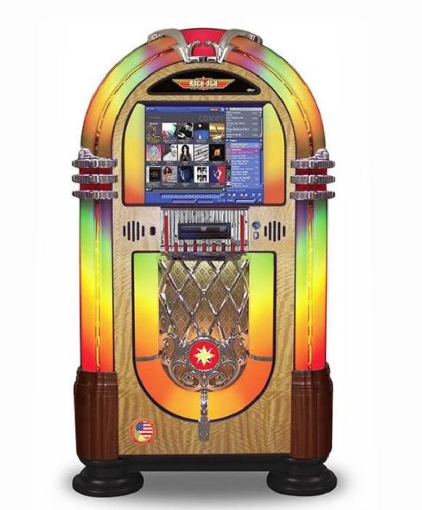 ROCK-OLA Jukebox ROCK-OLA BUBBLER DIGITAL MUSIC CENTER Walnut