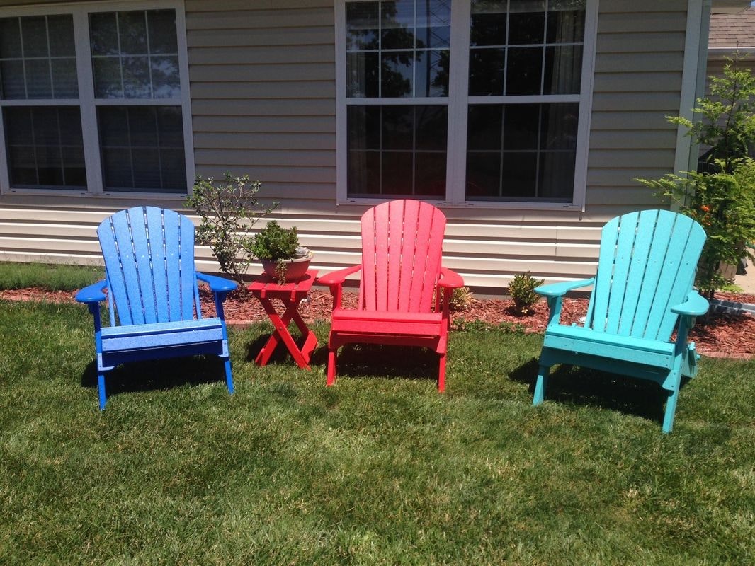 Green Country Decor Poly Adirondack Chair Folding Adirondack Chair
