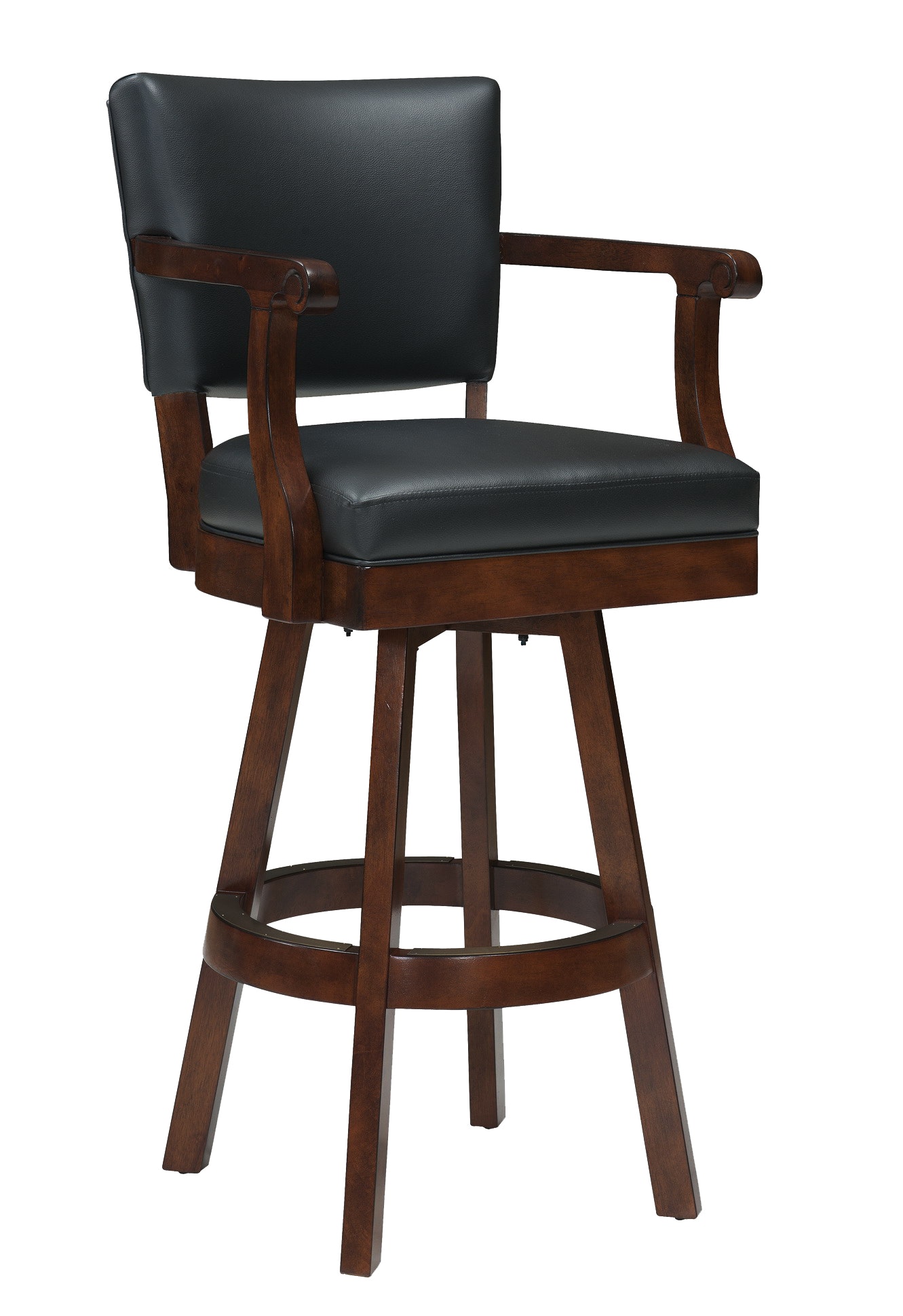 Legacy Billiards Stool Classic Backed with Arms Barstool