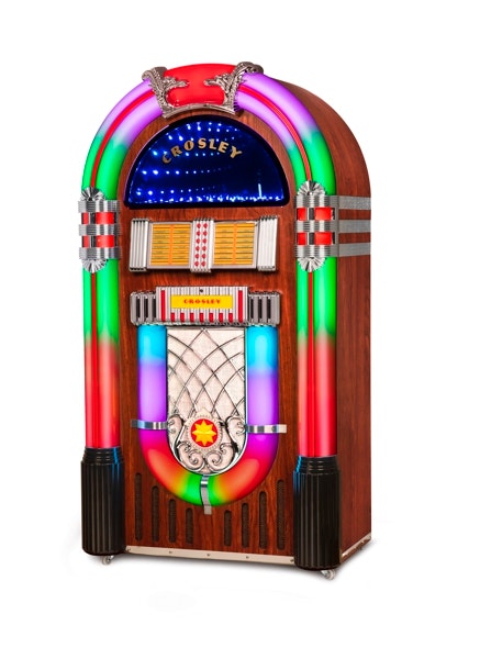 Crosley Jukebox Digital LED Jukebox with Bluetooth Walnut