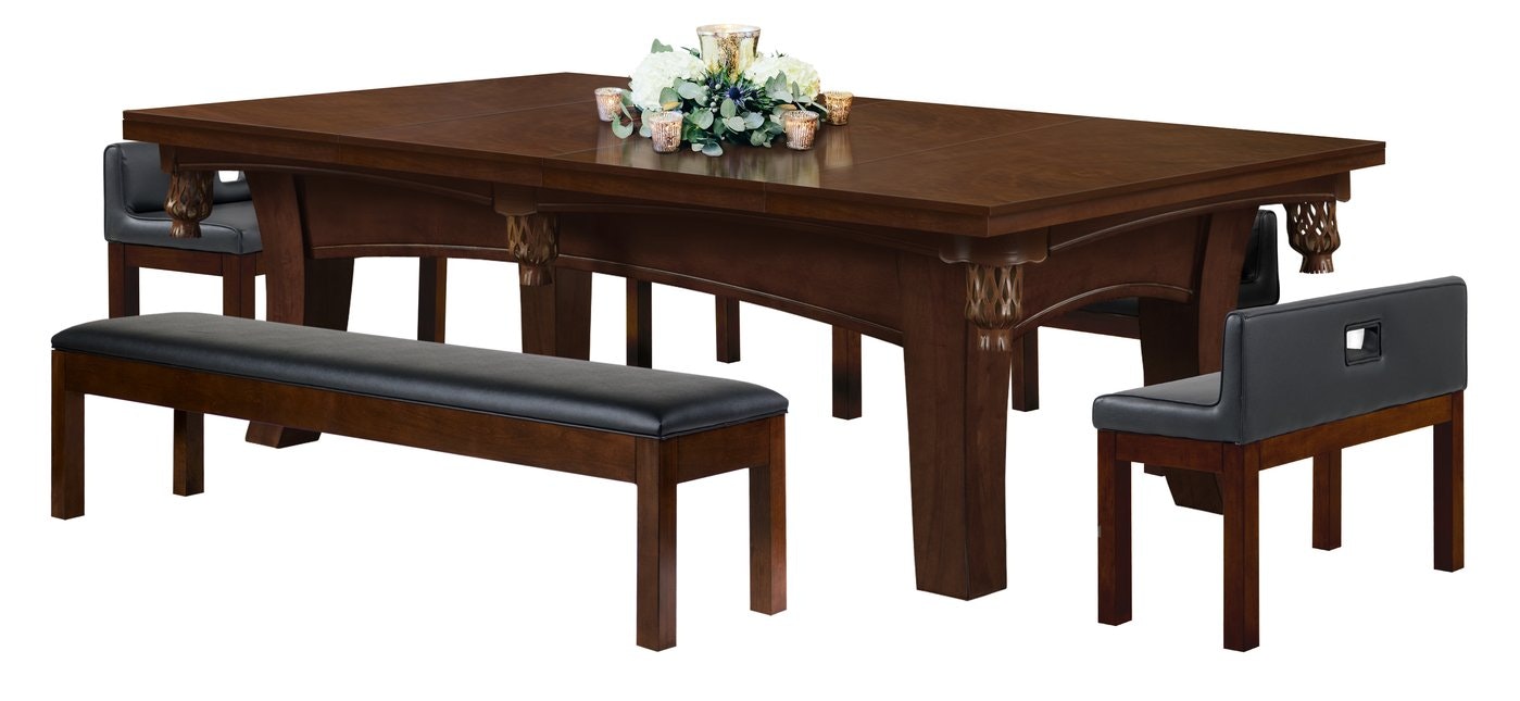 Legacy Billiards Pool Table Ella 8 Foot Billiard Table Dining Set