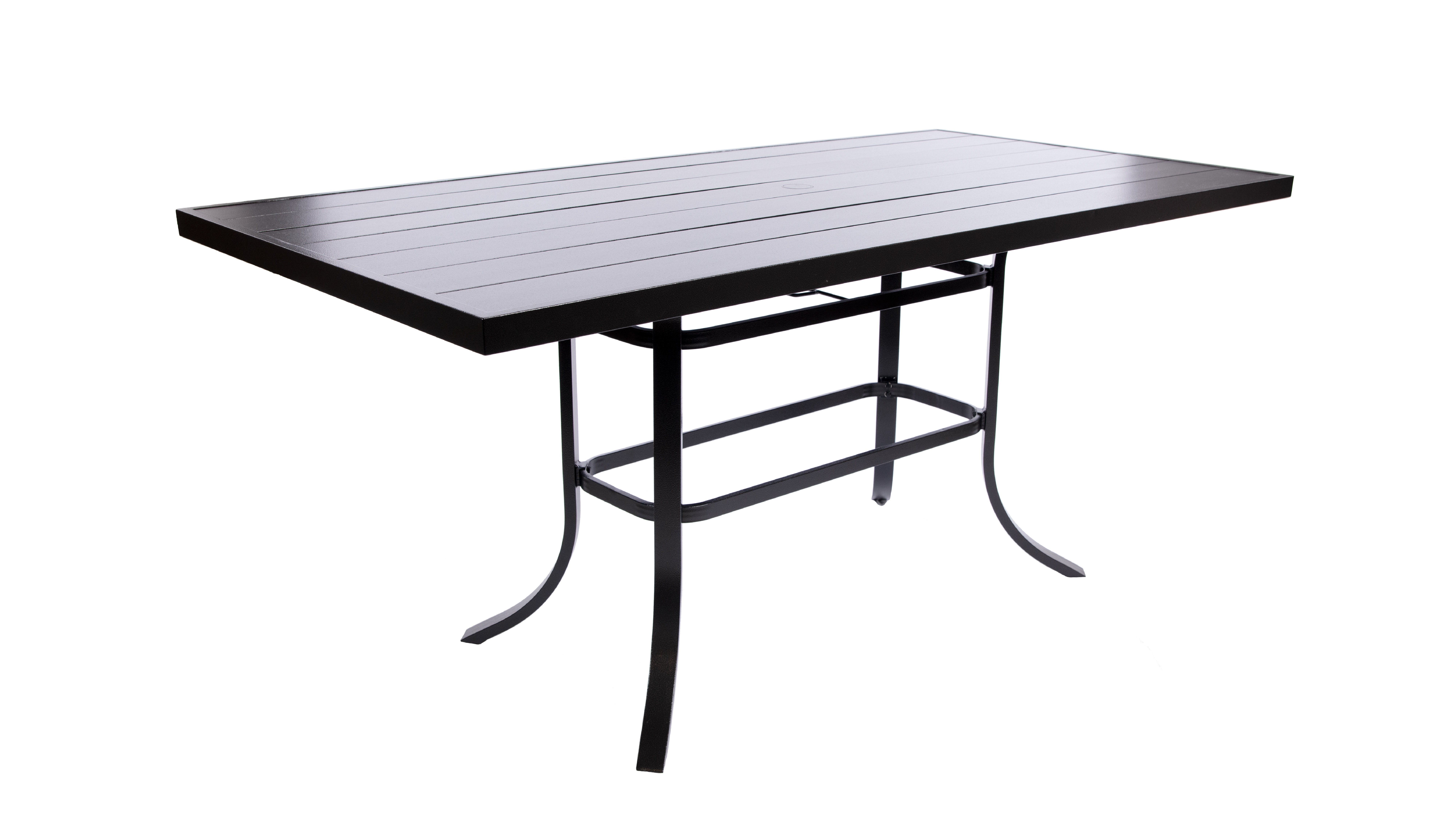 40x84 Aluminum Slat Balcony Table