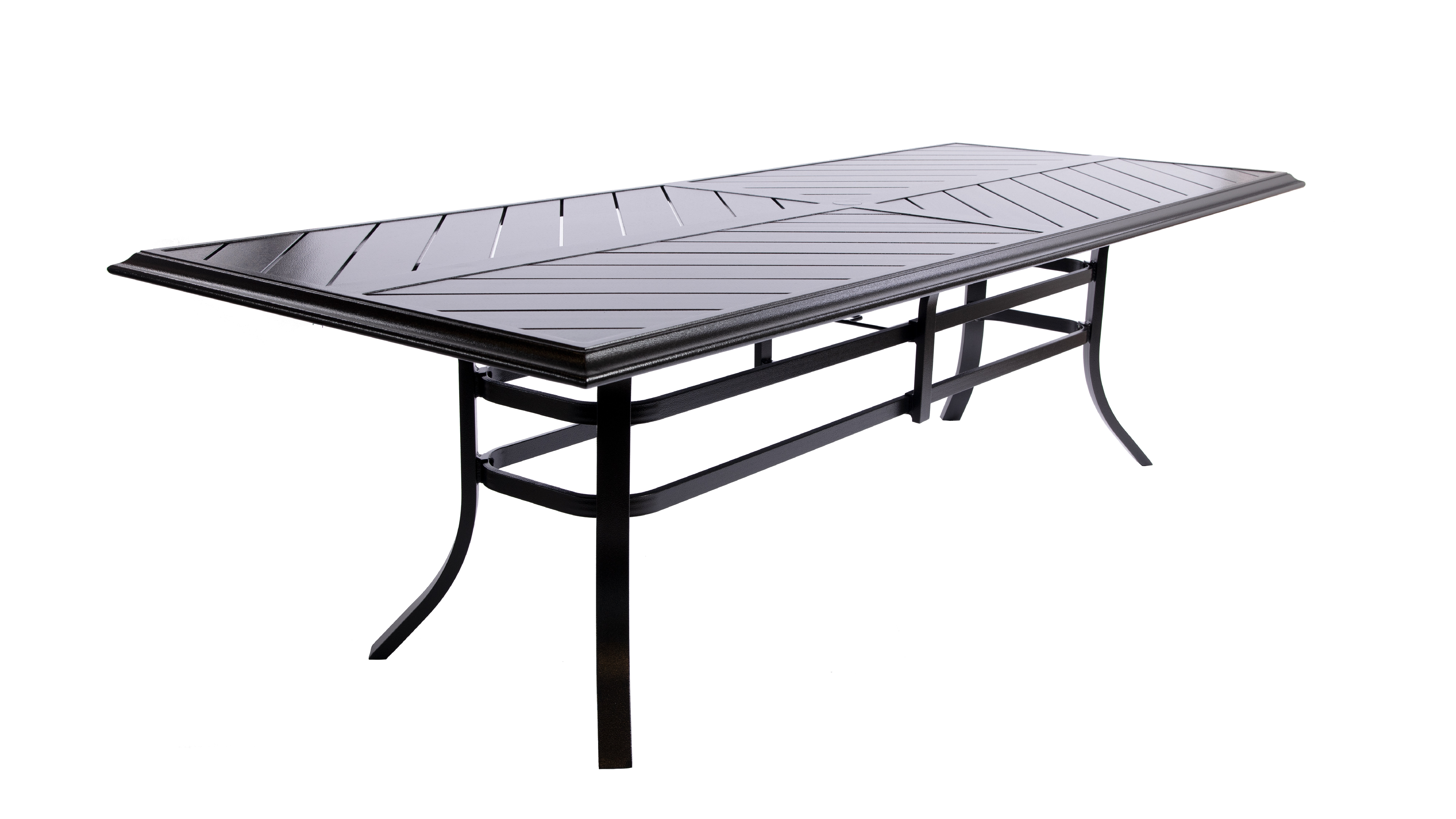 40x100 Aluminum Slat Dining Table