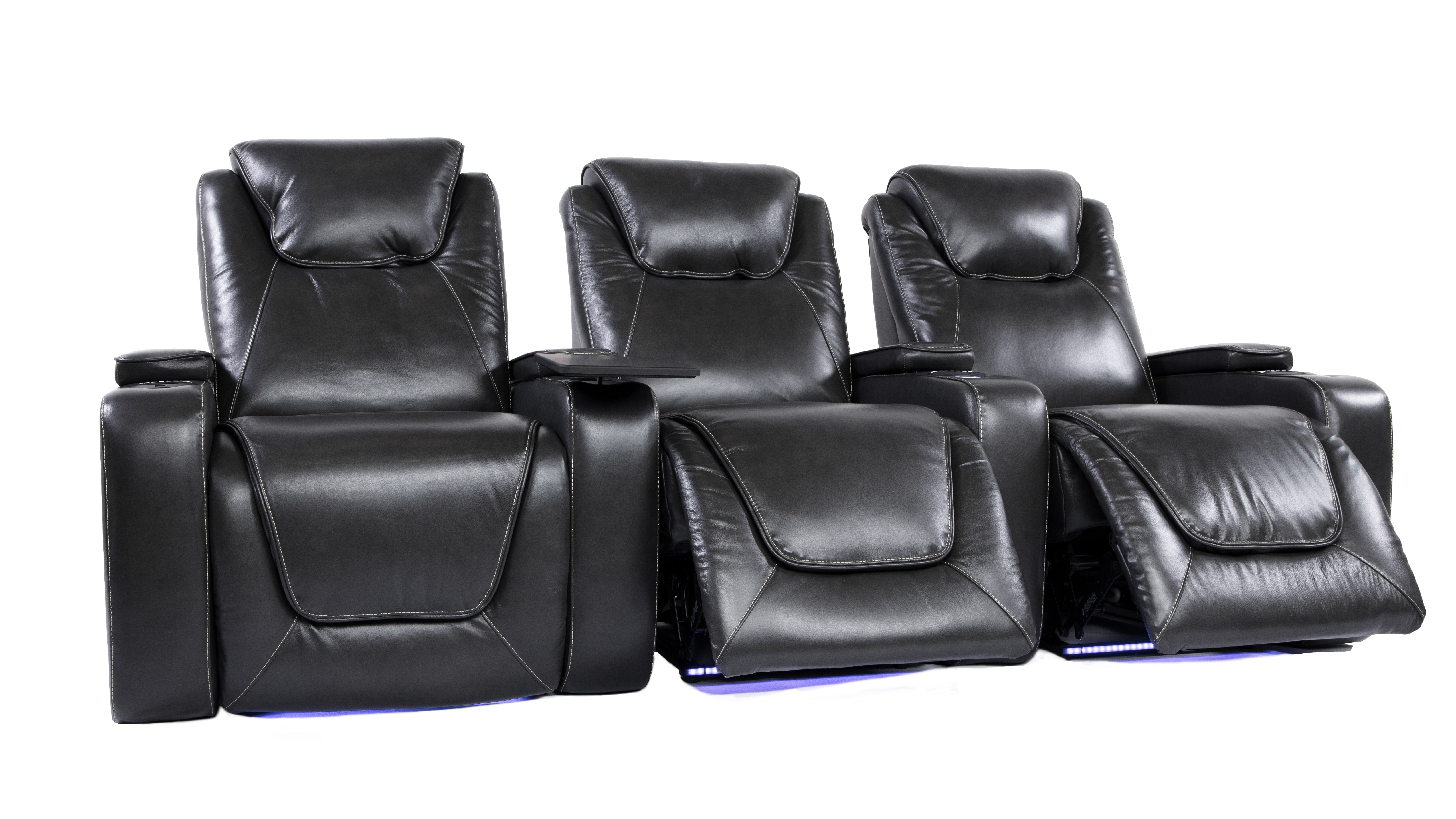 American Home 3 Seat Power Recline Theater Group Gemma 3 Seat HTS Group