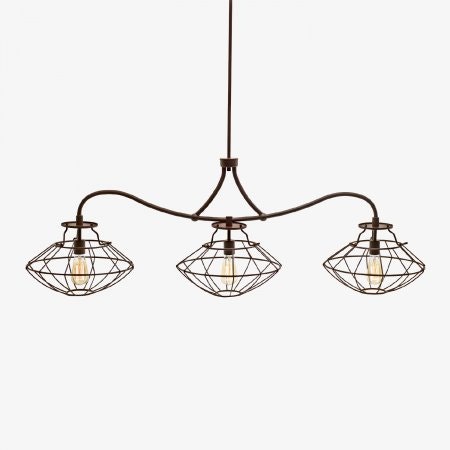 Cue and Case Industrial Style Wire Framed Light LP-585
