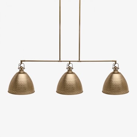 Cue and Case Industrial Hammered Metal Light LP-586