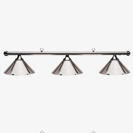 Cue and Case Metal Billiard Light Gun Metal 3 Shade Light