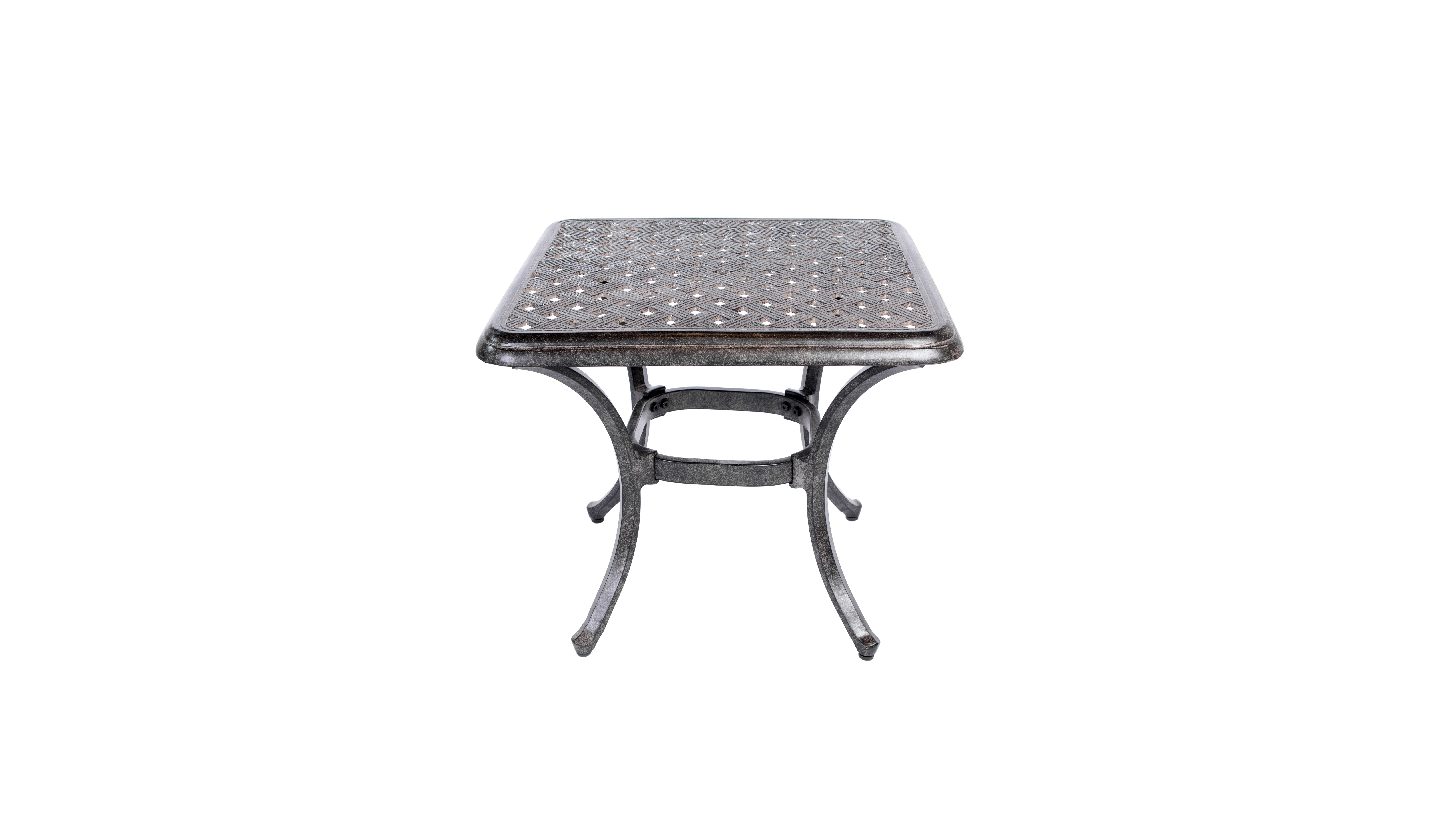 Madelyn 20 inch Square Cast Aluminum End Table