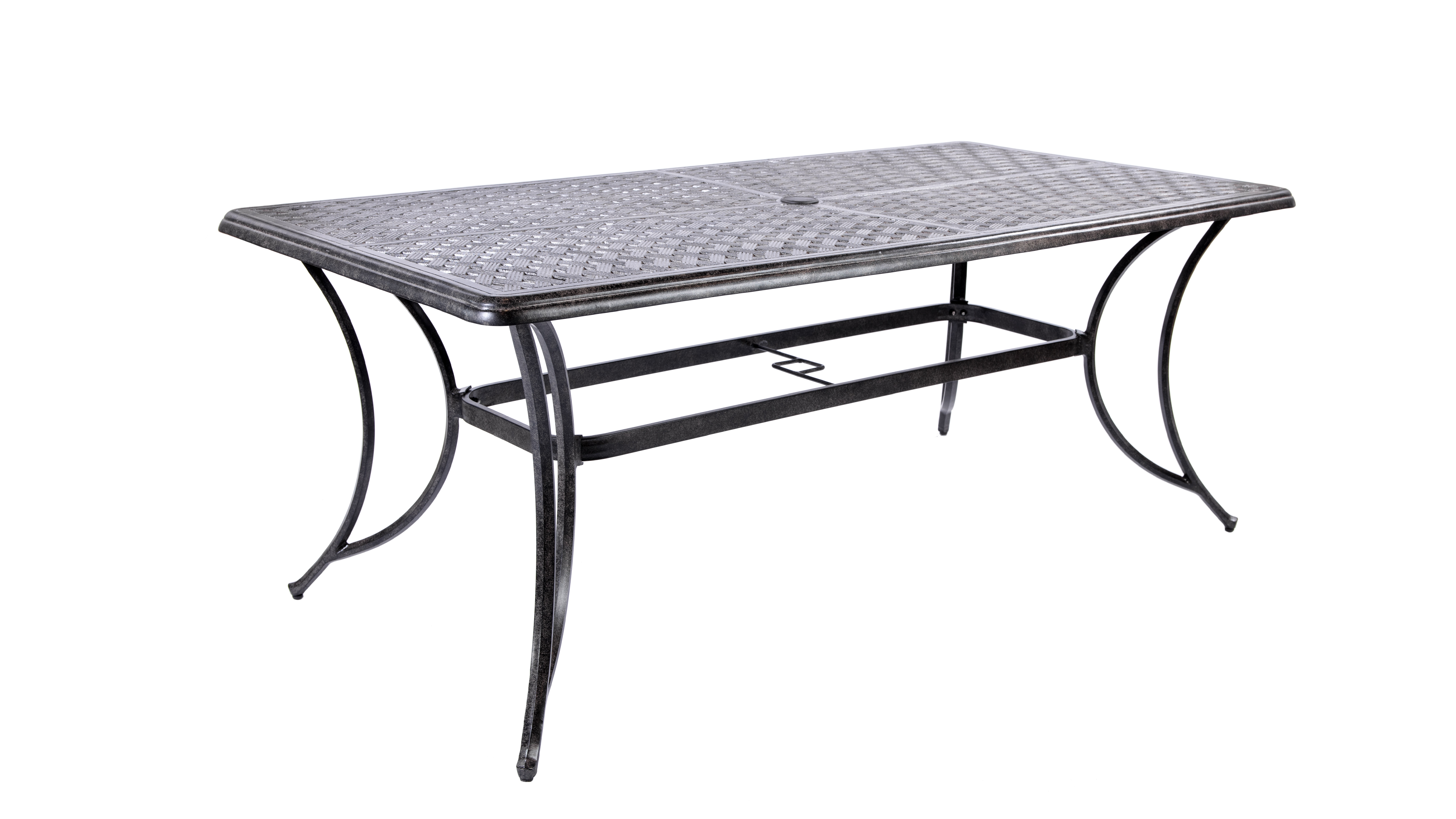 Kauai Casuals Dining Table Madelyn 38x72 Cast Aluminum Dining Table