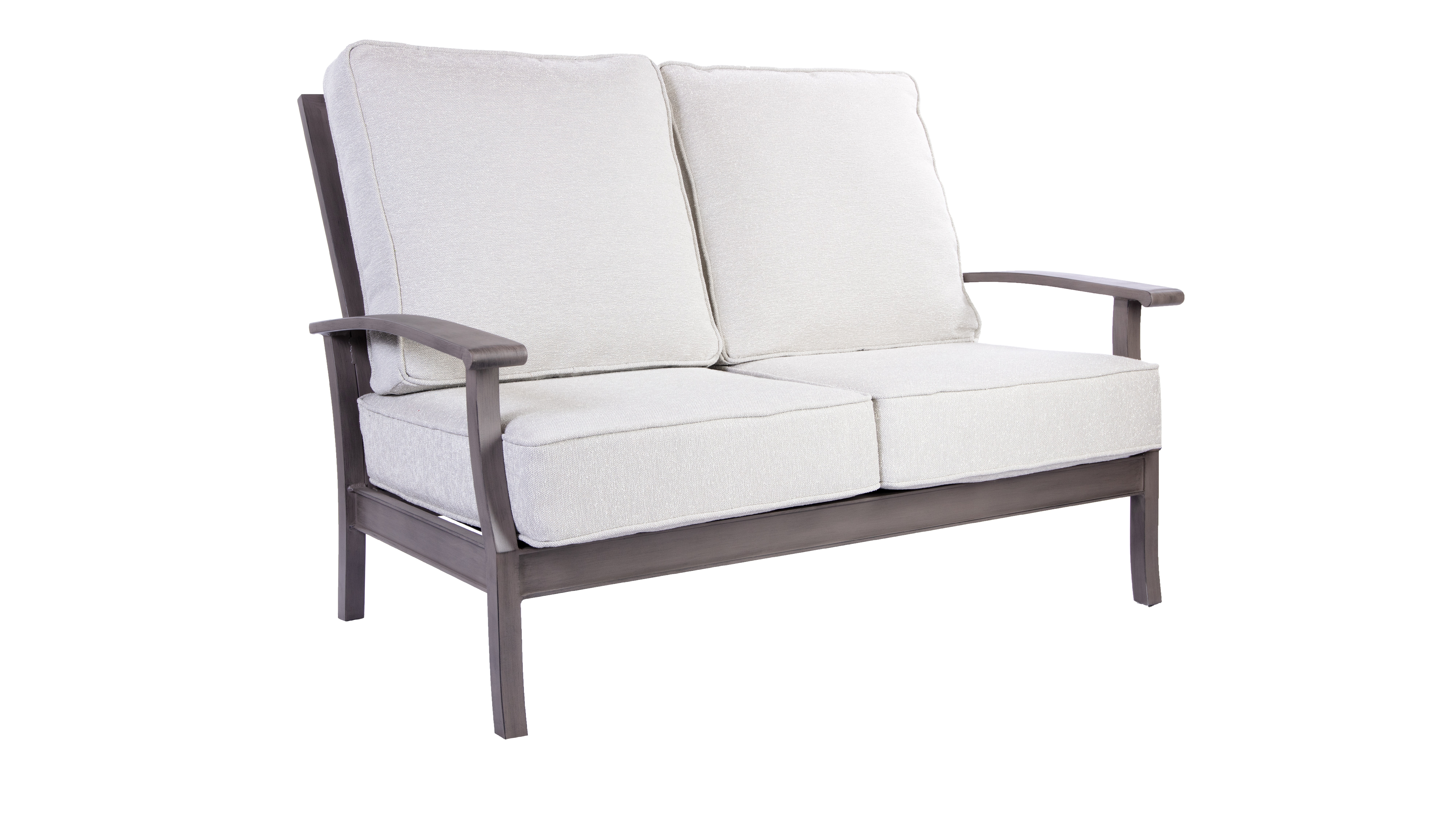 Palms Cushion Aluminum Loveseat