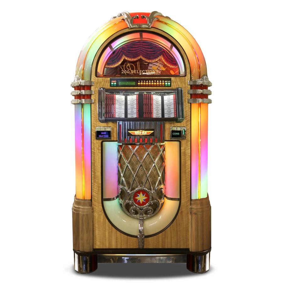 ROCK-OLA Jukebox ROCK-OLA AUTHENTIC BUBBLER VINYL 45 WITH BLUETOOTH Light Oak